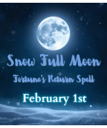 FEB 1 FORTUNE'S RETURN &amp; THE END OF WANT FULL MOON COVEN MAGICK Witch Ca... - $249.77