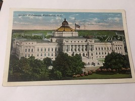 Vintage Postcard Posted 1923 Library Of Congress Washington DC - £0.75 GBP