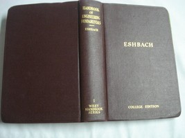Handbook of Engineering Fundamentals Ovid W. Eshbach 1936 College Edition - £7.84 GBP