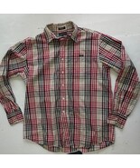 Ecko Unltd World Famous Rhino Mens Plaid Size L Long Sleeve Red Tan - €12,36 EUR Ecko Unltd World Famous Rhino Mens Plaid Size L Long Sleeve Red Tan - €12,36 EUR