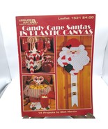 Vintage Plastic Canvas Patterns, Candy Cane Santas by Dick Martin, Leisu... - £6.13 GBP