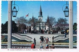 Louisiana Postcard New Orleans St Louis Cathedral At Jackson Square - £1.70 GBP