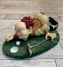 Cast Art Golfing Clown Figure Figurine Slapstyx “Where’s The Hole” - $20.00