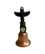 Ketchikan ALASKA Souvenir Bell 4.25” Copper Bell Totem Pole Motif Vintag... - £16.86 GBP
