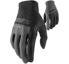 100% Men&#39;s Celium Gloves MTB Bicycle Black/Grey M - £23.58 GBP