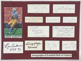 NFL Hall of Famers (12) Signed Autographed 12x16 Matted Display - Allworth, Gill - £79.23 GBP