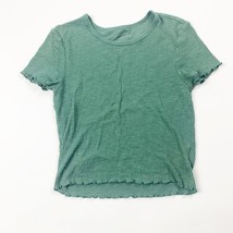 American Eagle Outfitters Womens T Shirt Green Short Sleeve Round Neck S... - $121.48 MXN