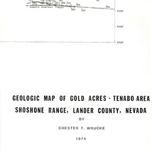 USGS Geologic Map: Gold Acres - Tenabo Area Shoshone Range, Nevada - £10.30 GBP