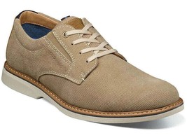 Nunn Bush Otto Plain Toe Oxford Walking Shoes Suede Lightweight Stone 84962-275 - £78.63 GBP