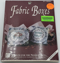 Fabric Boxes &quot;Designs For The Needle&quot; Friends #6511 Cross Stitch Kit New - £10.03 GBP