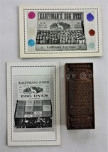 Lot Antique Kauffman&#39;s Egg Dyes Printing Block &amp;Ad Cards Gap Pa Easter #2 - £68.18 GBP