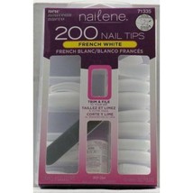 Fing&#39;rs Nailene Full Cover Nails, FRENCH WHITE with Glue 200 ea---V3 - £7.56 GBP