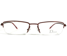 Christian Dior CD 3627 HJ3 Eyeglasses Frames Red Rectangular Half Rim 51-17-135 - £93.44 GBP