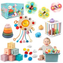 6 In 1 Baby Toys 6 To 12 Months, Montessori Toy For Toddlers 1-3, Infant Teethin - £56.12 GBP