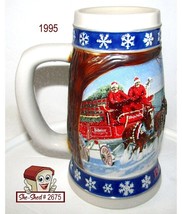 Vintage Anheuser-Busch Beer Mug 1995 Budweiser Lighting the Way Home Bee... - £11.95 GBP