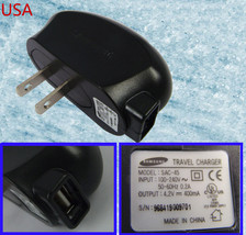 Samsung Sac-45 Camera Nv3 Nv7 Nv10 Ac 120V To Usb Port Travel Charger 4.2V 400Ma - £12.50 GBP