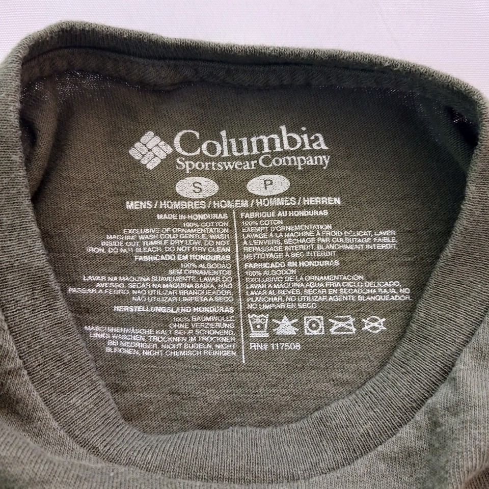 Columbia Always Outside Men's Gray Cotton Mountain Graphic T-Shirt Long Sleeve S Item image 3