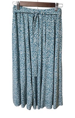 Made in Italy Womens Midi Skirt Ditsy Floralv M/L Lagenlook Boho Hippie ... - $30.09
