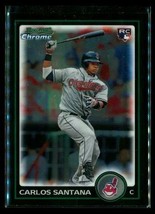 2010 Bowman Draft Baseball Card Rc Chrome BDP69 Carlos Santana Cleveland Indians - £6.70 GBP