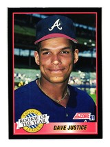 1991 Score #880 Dave Justice Atlanta Braves - $2.00