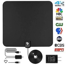 HD Indoor Digital TV Antenna 10 Ft Coax Supports 4K 1080P Amplified Sign... - £10.61 GBP