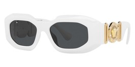 Versace VE4425U 314/87 Sunglasses White Frame Dark Grey 54mm - £95.91 GBP