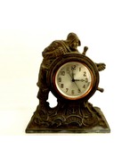 Brass Mantel Clock, Fisherman In A Storm, United Electric, Parts/Repair,... - £76.84 GBP