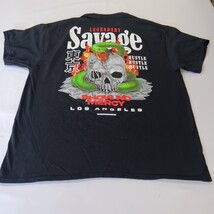 Popular Poison Legendary Savage Men’s Black Cotton Graphic T-Shirt Size XL image 14