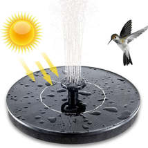 Solar Powered Bird Bath Water Fountain - £15.95 GBP+