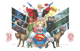 Frank Cho SIGNED Batman Art Print ~ Harley Quinn Power Girl Catwoman Poi... - $885.92 MXN