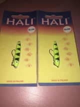 Hali Nils Master Sukkula 25 AYF Glow jigging jig ice fishing lure Lot of 2 - £31.55 GBP