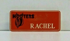 Hooters Restaurant Girl Rachel Orange Name Tag / Pin - Waitress Pin - £11.86 GBP
