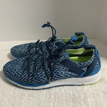 Under Armour Charged Womens Sz 7 Blue Running Sneakers Shoes Athletic La... - $455.66 MXN