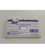 SCM  A-Z Card Guides Printed  Set 3 x 5 Inch • 25 Guides #3525BU - $6.92