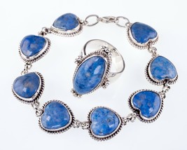 Argento Sterling Navajo Lapislazzuli Bracciale E Set Anello Da Nez and M. Lee - £433.55 GBP