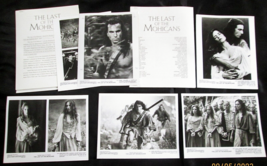 DANIEL DAY LEWIS: (THE LAST OF THE MOHICANS) ORIG, 192 MOVIE PHOTO SET - $158.40