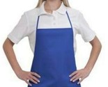 Unisex Kitchen Apron Cotton Blend Twill Two Pocket Medium Bib Apron - Ro... - £7.82 GBP