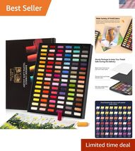 Professional Soft Pastels, Handmade 96 Vibrant Colors Chalk Pastels Smoo... - $155.82