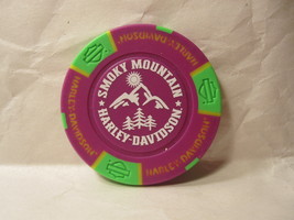 Harley-Davidson Motorcyles Poker Chip: Maryville TN, Smoky Mountain - Purple/Gre - £7.86 GBP