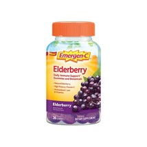 Emergen-C Elderberry Gummies Elderberry Immune Support Natural Flavors 36 Count. - £15.81 GBP