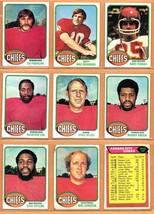 1976 Topps Kansas City Chiefs Team Lot 11 Otis Taylor Ed Podolak Mike Sensibaugh - £3.92 GBP
