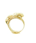 14k Yellow Gold Panther Ring - £1,025.88 GBP