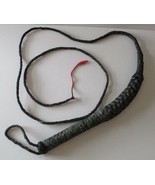 Genuine Braided Black Leather Bull Whip 8.5 Foot  - $203.00 CAD
