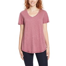 Jessica Simpson Women S V-Neck Soft Jersey Knit Top Size: XL, Color: Pink - £19.70 GBP