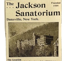 Jackson Sanatorium 1894 Advertisement Victorian Health Institute NY 2 ADBN1ii - £13.98 GBP
