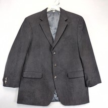 Ralph Lauren Black Corduroy Sports Coat Men&#39;s 44L Blazer Jacket Academia... - $65.00