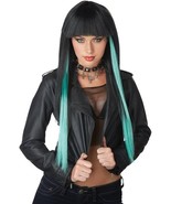 CALIFORNIA COSTUMES CHOPSTIX WIG BLACK &amp; JADE HALLOWEEN COSTUME ACCESSOR... - $19.68