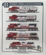 Santa Fe Railroad Diesel Locomotives #2 Train Sign | Aluminum | 12&quot;x10&quot; - £30.35 GBP