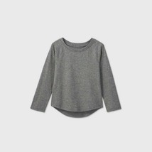 Cat &amp; Jack T-Shirt Toddler Girls&#39; Sparkle Long Sleeve T-Shirt - Size 4T - £5.46 GBP