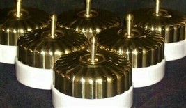 Vintage Brass And Ceramic 6 Electric Switch Button Cupcake Design 1 Way - $119.86